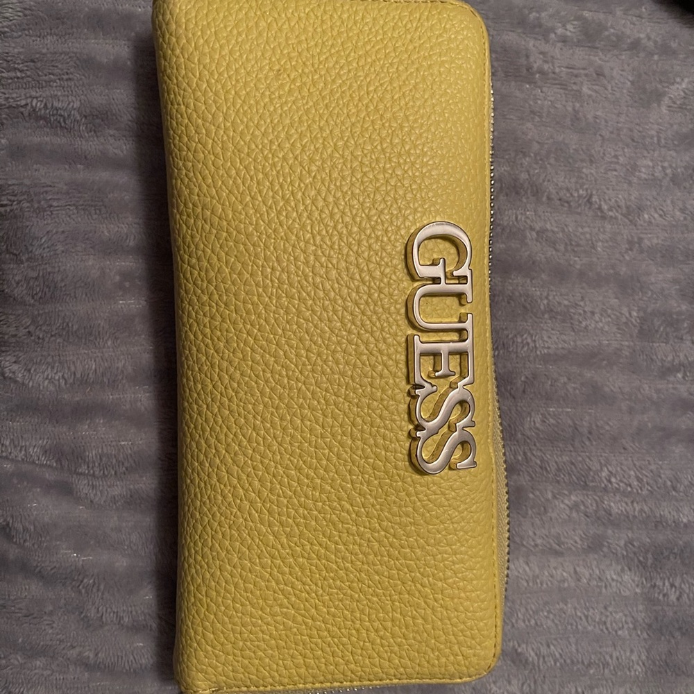 Authentic Guess yellow wallet